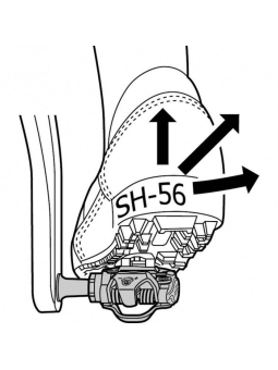 PAR CALAS SHIMANO SM-SH56 PLATEADA