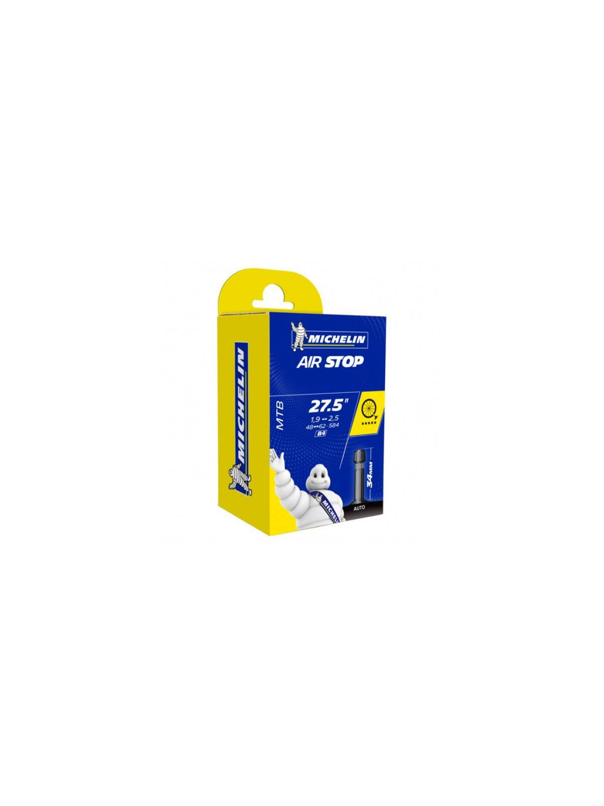 CAMARA MICHELIN B4 AIRSTOP 27.5 STANDARD VALVULA 34 mm