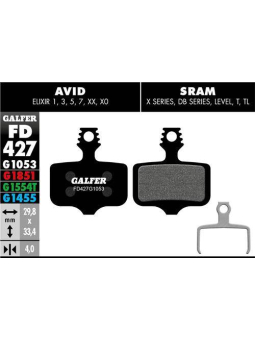 GALFER FD427 STANDAR AVID ELIXIR - SRAM