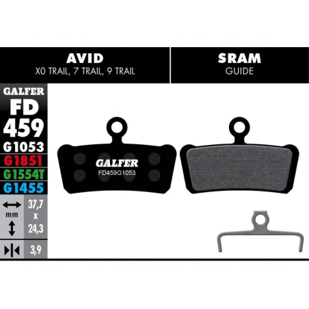 GALFER FD459 STANDAR AVID - SRAM X0 TRAIL - 7 TRAIL - 9 TRAIL - GUIDE R - RS - RSC - ULTIMATE