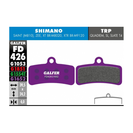 GALFER FD426 E-BIKE SHIMANO SAINT - ZEE - XT BRM8020 - XTR BRM9120 4 PISTONES