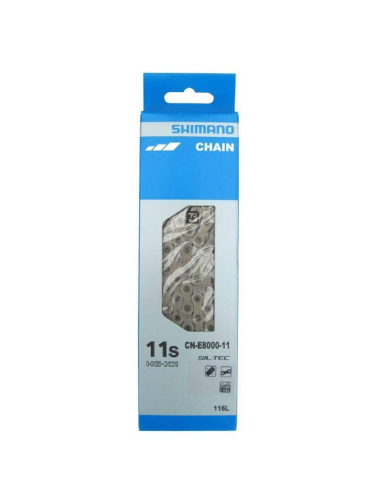 CADENA SHIMANO CN-E8000 11 VELOCIDADES 116E CONECTOR RAPIDO