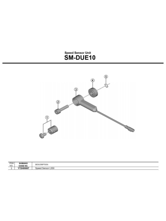 SENSOR VELOCIDAD 540mm SM-DUE10