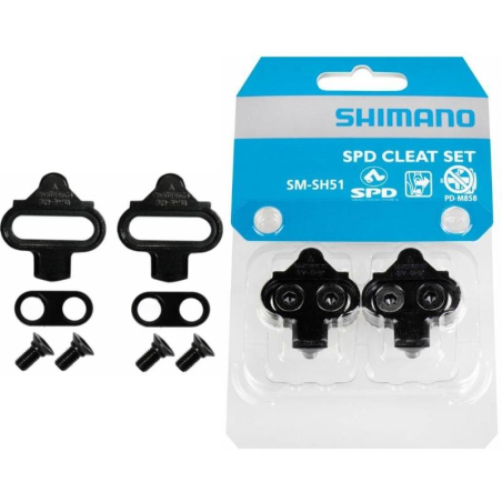 PAR CALAS SHIMANO SM-SH51 NEGRAS