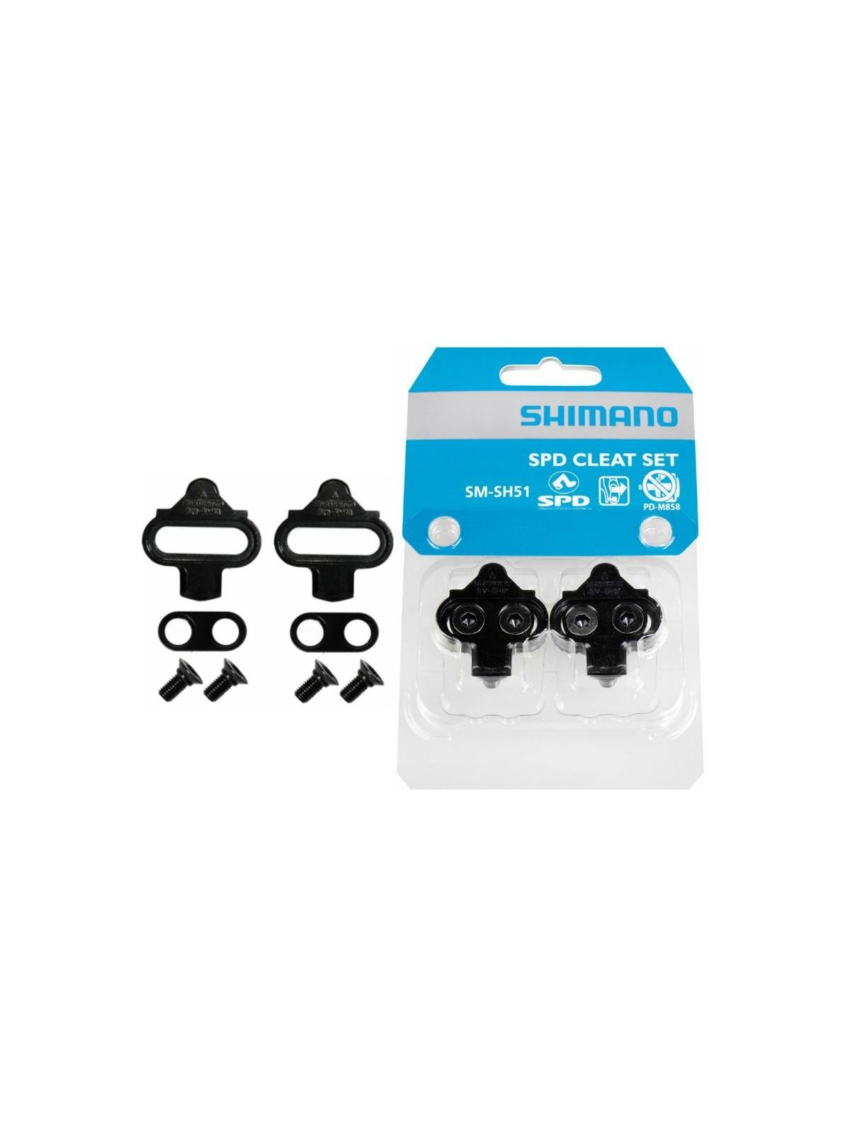 PAR CALAS SHIMANO SM-SH51 NEGRAS