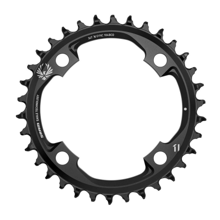 PLATO SRAM X-SYNC2 EAGLE 34D 104 BCD 12V NEGRO