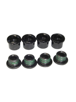 KIT DE TORNILLOS DE PLATO SRAM 4 BRAZOS SINGLE ALUMINIO GUART ACERO NEGRO