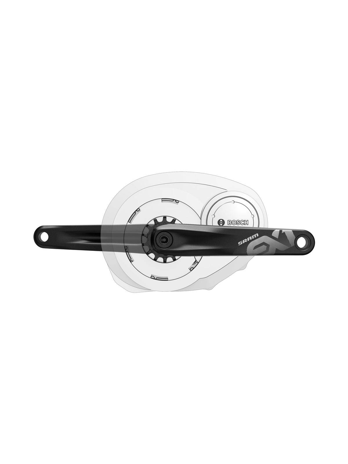 JUEGO DE BIELAS SRAM EX-1 ISIS 170MM COMPATIBLE BOSCH - BROSE - YAMAHA