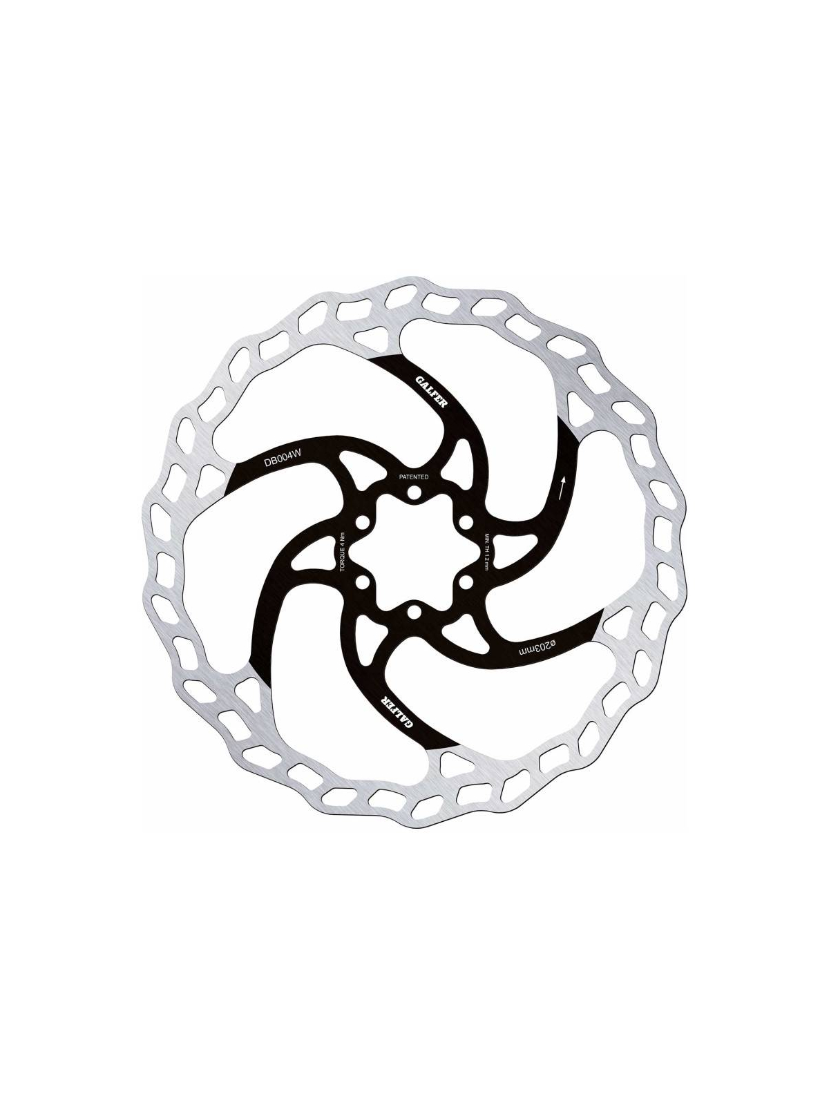 DISCO FRENO GALFER 6 TORNILLOS DB003 180mm