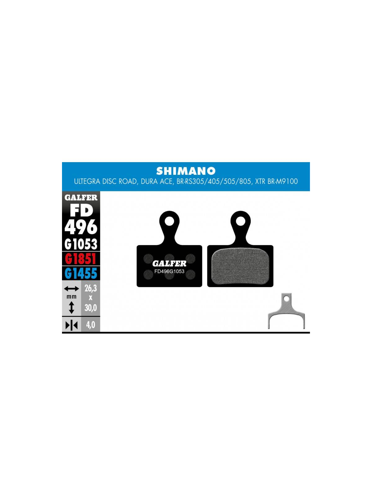 PASTILLAS FD496 STANDARD XTR 2019 (2p.) ULTEGRA DISC ROAD