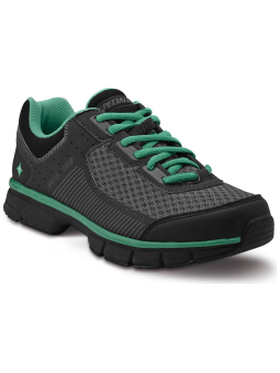 ZAPATILLA CADET WOMAN NEGRO-GRIS-VERDE