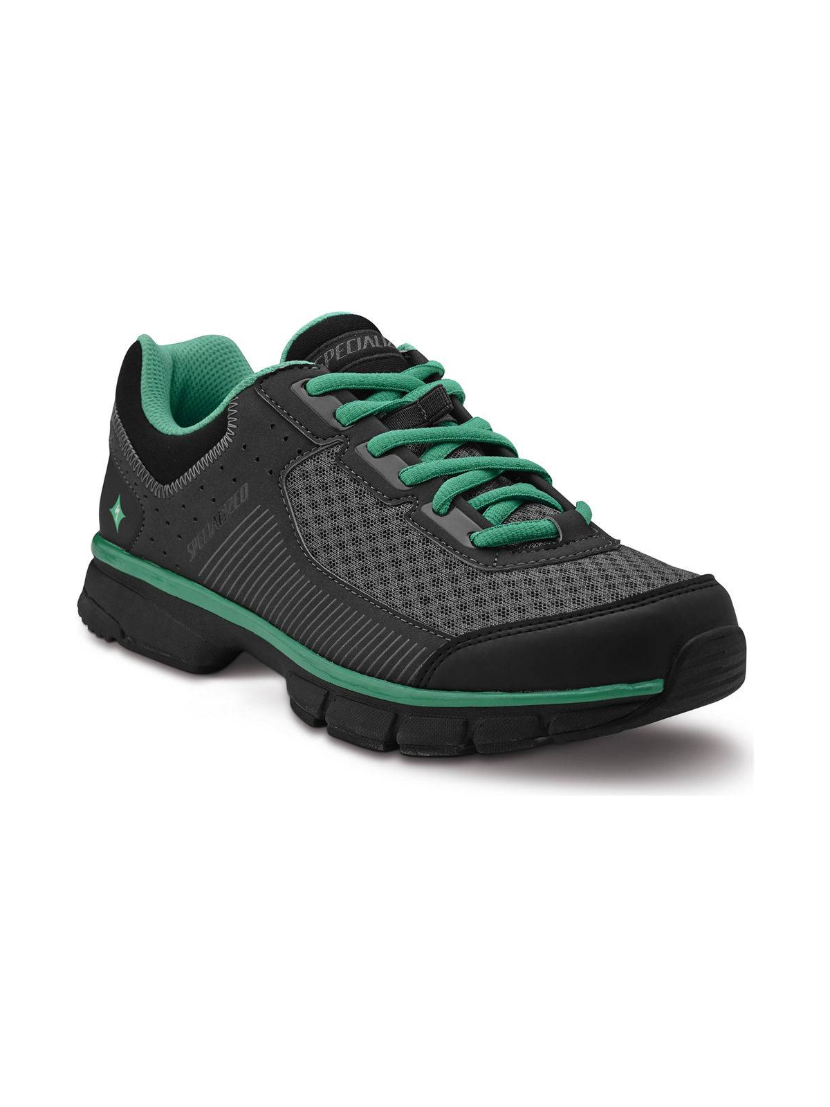 ZAPATILLA CADET WOMAN NEGRO-GRIS-VERDE
