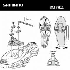 Calas Shimano SM-SH12 Azul - Zapatillas bicicleta carretera