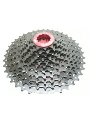 CASSETTE SUNRACE CSMX8 11V 11-42 ALUMINIO-ROJO
