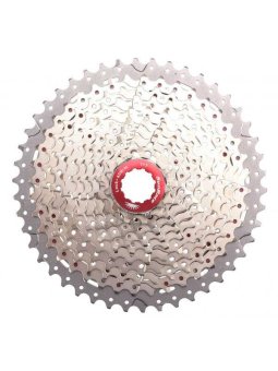 CASSETTE SUNRACE CSMX8 11V 11-42 ALUMINIO-ROJO