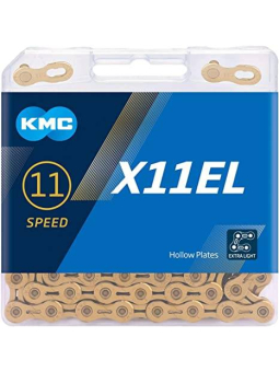 CADENA KMC X-11 EL LIGHT 118 ESLABONES 11V ORO