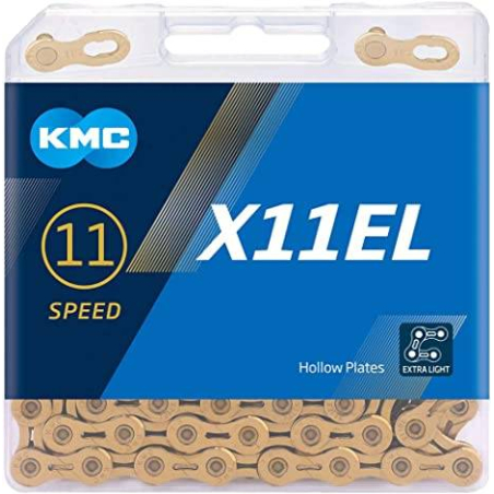 CADENA KMC X-11 EL LIGHT 118 ESLABONES 11V ORO