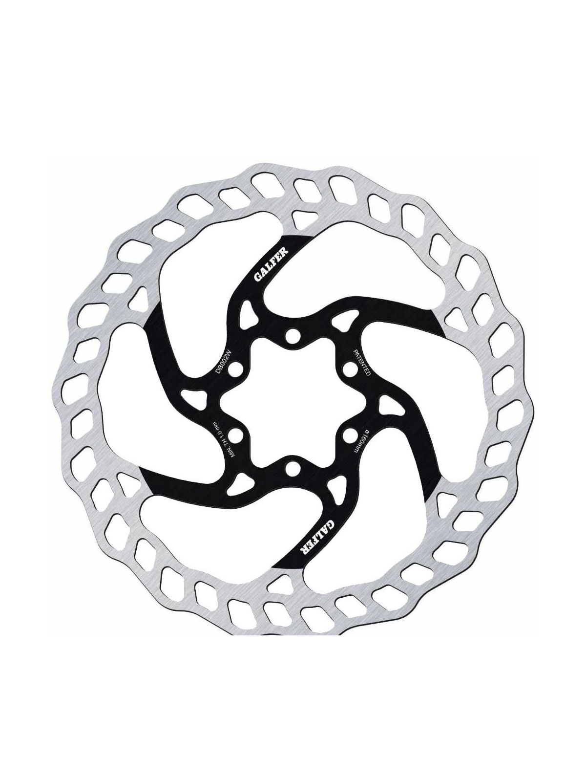 DISCO FRENO GALFER WAVE 160MM 6 TORNILLOS