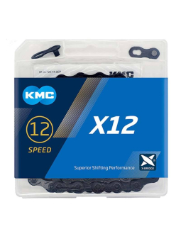 Caja cadena de bici de 12 velocidades negra