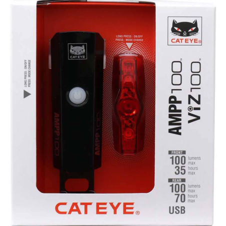 KIT LUCES CATEYE AMPP100 VIZ100