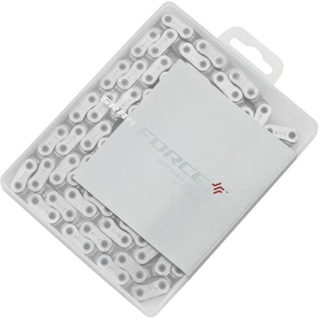 CADENA SRAM FORCE D1 FLATTOP 120 ESLABONES POWERLOCK 12V PLATA