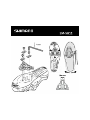 CALAS SHIMANO SM-SH10 ROJO 0 GRADOS SPD-SL