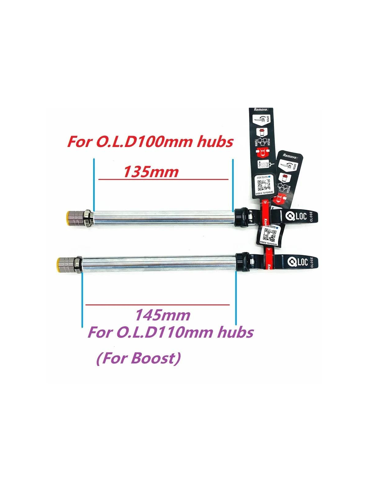 EJE PASANTE SUNTOUR 100X15 Q-LOC 15QLC32 NO BOOST