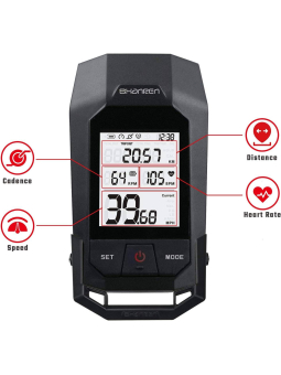 Raptor II SR-BLC10-A | Ciclocomputador Inalámbrico con Luz LED Integrada - Precisión y Eficiencia en Ciclismo