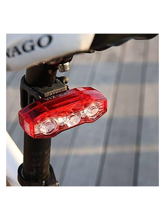 Faro de seguridad trasero CatEye ViZ300 recargable USB para ciclismo.