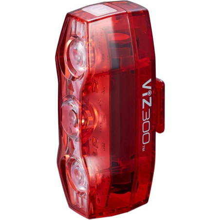 Luz trasera CatEye ViZ300 de 300 lumenes alta potencia.