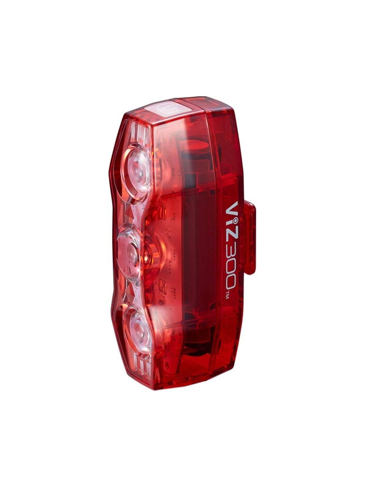 Luz trasera CatEye ViZ300 de 300 lumenes alta potencia.