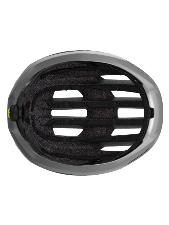 Scott Centric Plus Reflective: Velocidad aero 🚀, ventilación líder, MIPS y alta visibilidad nocturna. ¡Seguridad total!