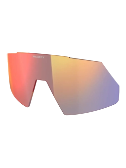 Lente de máscara roja espejada de recambio para gafas de ciclismo Scott Pro Shield.
