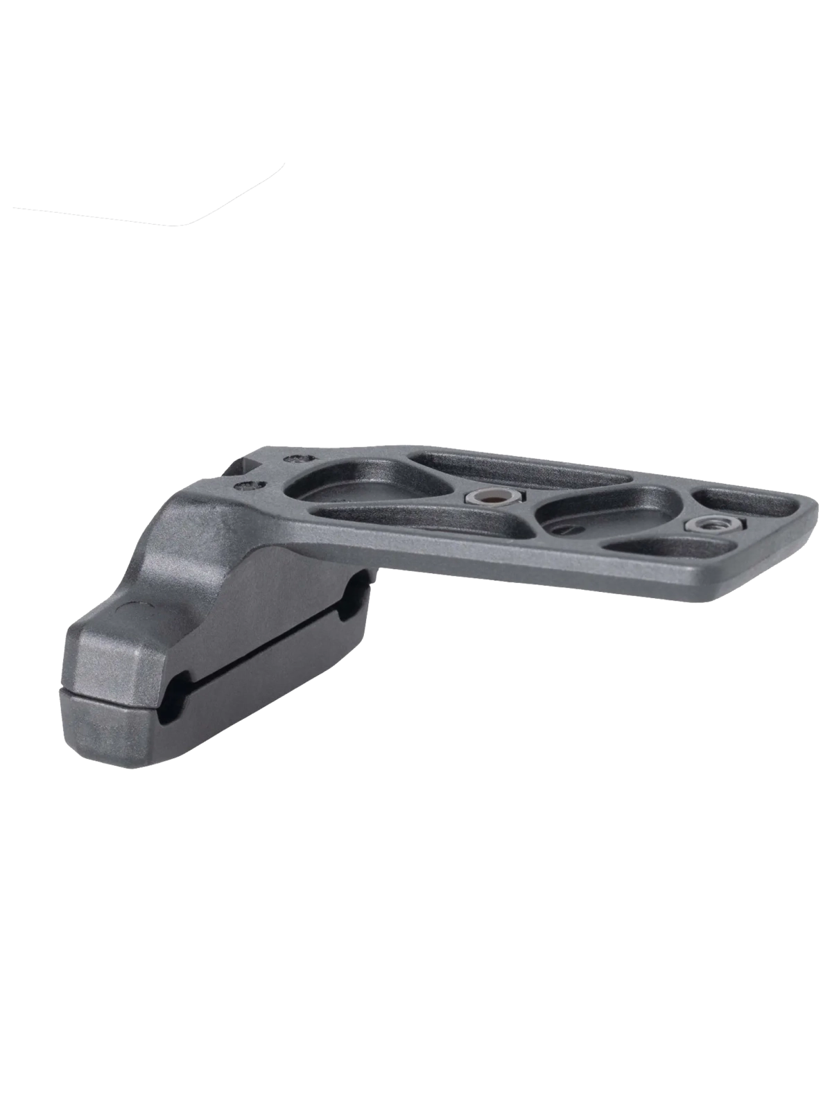 Adaptador negro Syncros 422805 para montaje de accesorios iS en raíles de sillín.