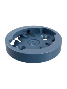 Pieza de recambio azul Syncros para soporte de manillar compatible con GPS Wahoo.