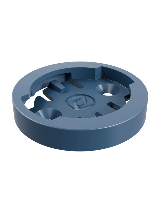 Pieza de recambio azul Syncros para soporte de manillar compatible con GPS Wahoo.