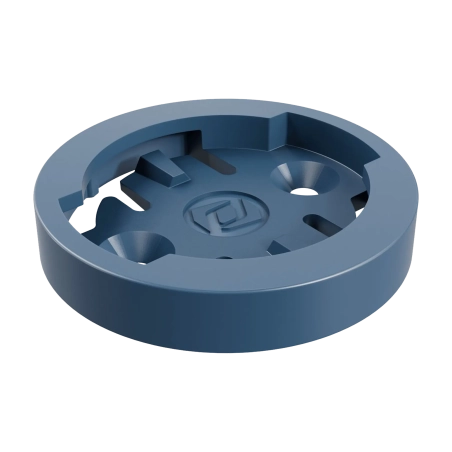 Pieza de recambio azul Syncros para soporte de manillar compatible con GPS Wahoo.