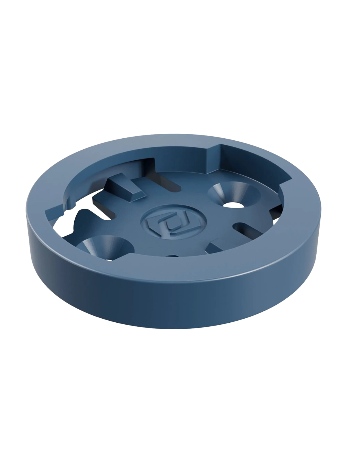 Pieza de recambio azul Syncros para soporte de manillar compatible con GPS Wahoo.