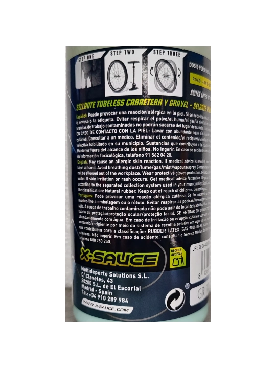 Cómo tubelizar ruedas de carretera con líquido X-Sauce 200ml tienda Al-Límite