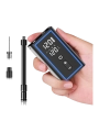 Mini inflador eléctrico GES con pantalla digital y accesorios de inflado.