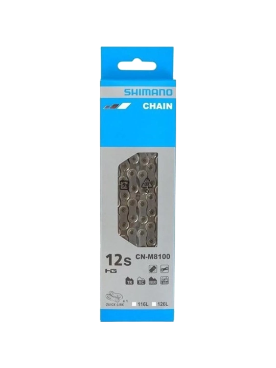 Cadena Shimano XT M8100 12v | 126 Eslabones con Quick-Link | Al-Límite