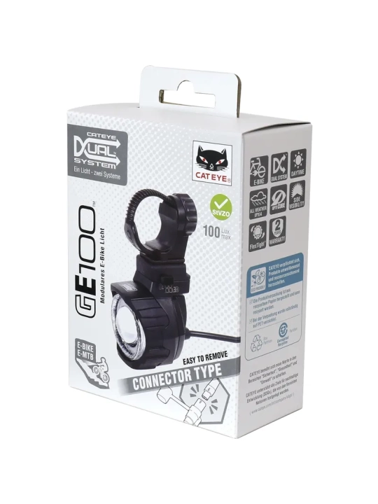 Faro E-Bike CatEye GE100 (HL-EB570G) | 100 Lux | Al-Límite Bicis