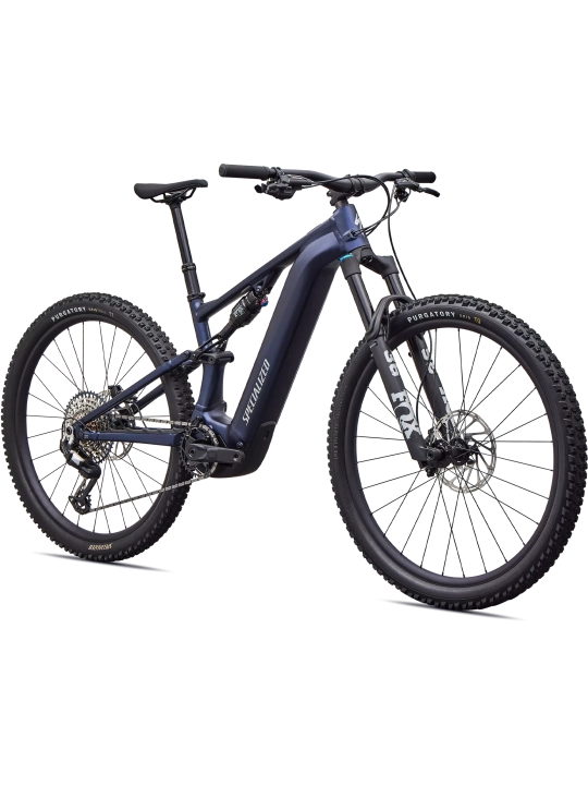 Bicicleta Eléctrica Specialized Turbo Levo R Comp Alloy 2024 Vista General Satin Metallic Deep Marine / Shadow Silver