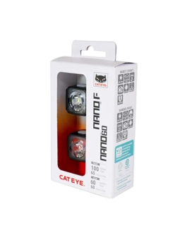 Kit-luces-bicicleta-CatEye-Nano60-FR-potencia-100-60-lúmenes-USB-C-Al-Limite-Bicis