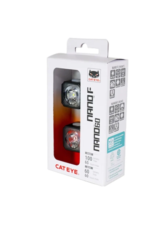 Kit-luces-bicicleta-CatEye-Nano60-FR-potencia-100-60-lúmenes-USB-C-Al-Limite-Bicis