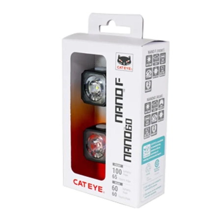 Kit-luces-bicicleta-CatEye-Nano60-FR-potencia-100-60-lúmenes-USB-C-Al-Limite-Bicis