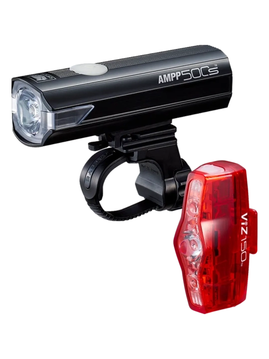 Kit-luces-bicicleta-CatEye-AMPP500-ViZ150-combo-potencia-USB-C-Al-Limite-Bicis