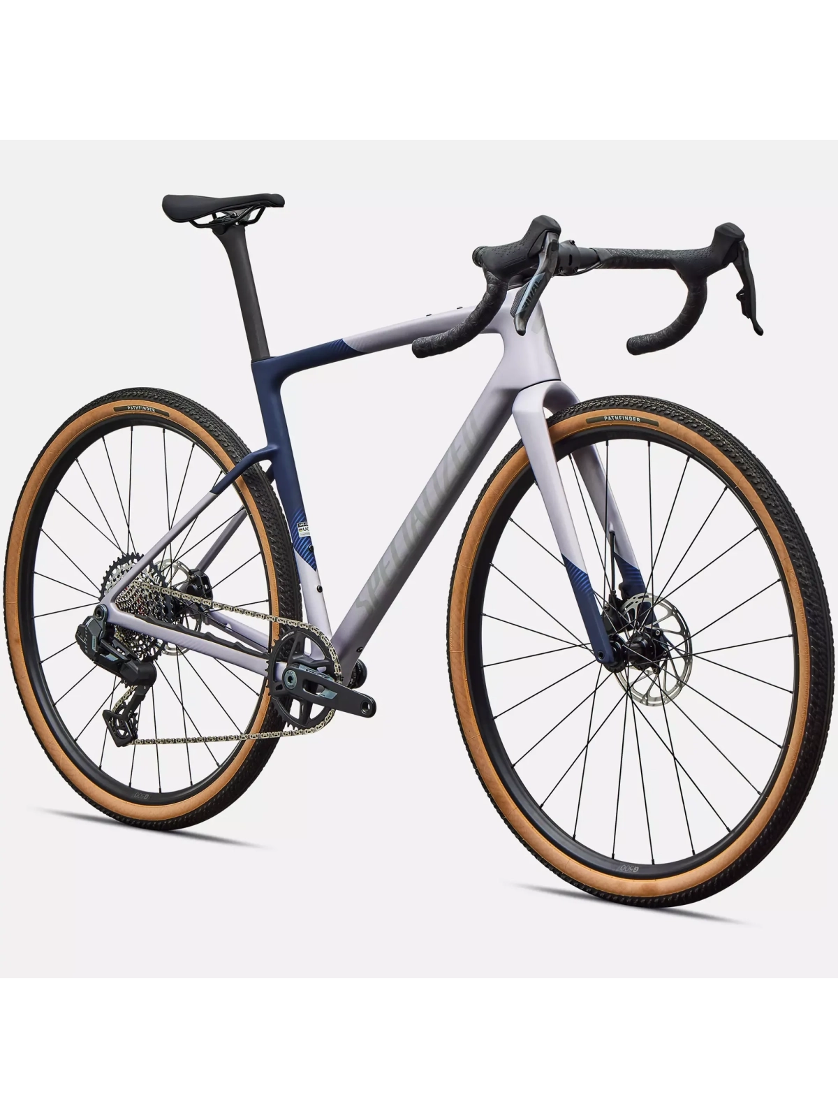 Bicicleta de gravel Specialized Crux Comp con cuadro de carbono FACT 10r y grupo SRAM Rival AXS 13v