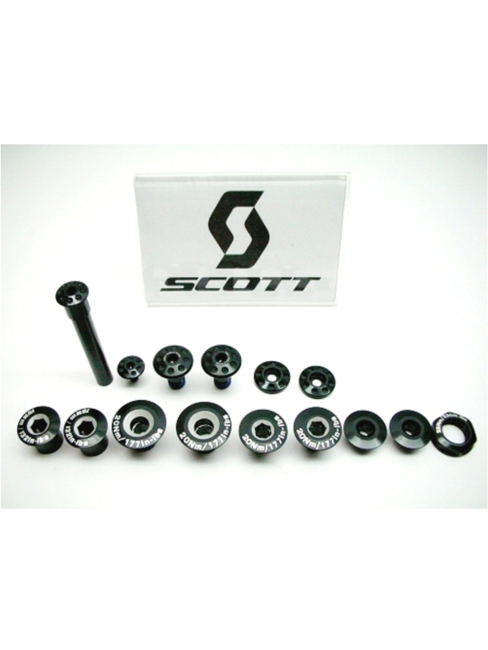 Set Tornilleria Negra Scott Spark 122012 | Al-Límite Bicis