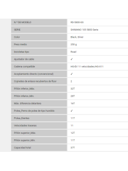CAMBIO SHIMANO 105 11V RD5800